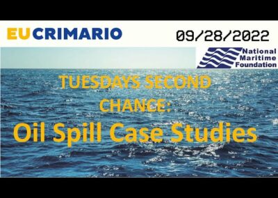 Tuesdays Second Chance: Oil Spill Case Studies (28 Sep 21)