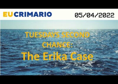 The Erika Case: Maritime Casualty & Interagency Coordination (5 Apr 22)